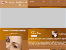 Tablet Screenshot of getbeautifullashes.com